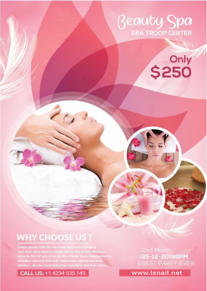 Spa Menu Poster